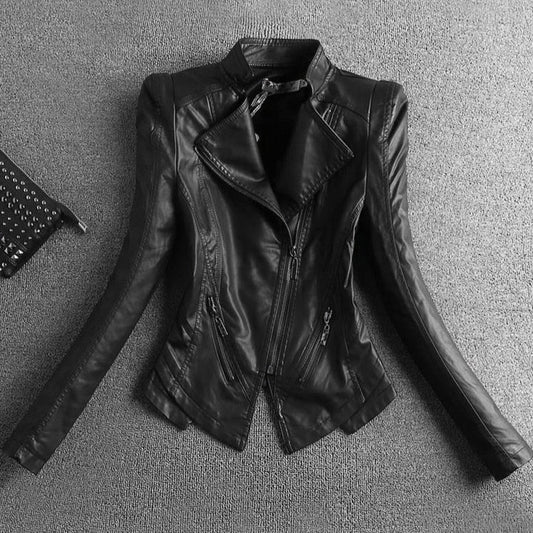 Bella Boutique Matte Black Premium Gothic Leather Jacket